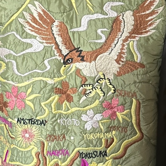 Scotch & Soda Maison Scotch Women’s Silk Souvenir Bomber Jacket Embroidered - Picture 16 of 17